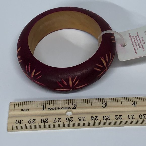 NWT Xhileration Wooden Bracelet Bangle - Picture 3 of 3